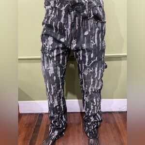 Bleecker&Mercer premium jeans straight fit Men's Black and Gray Patterned Pants